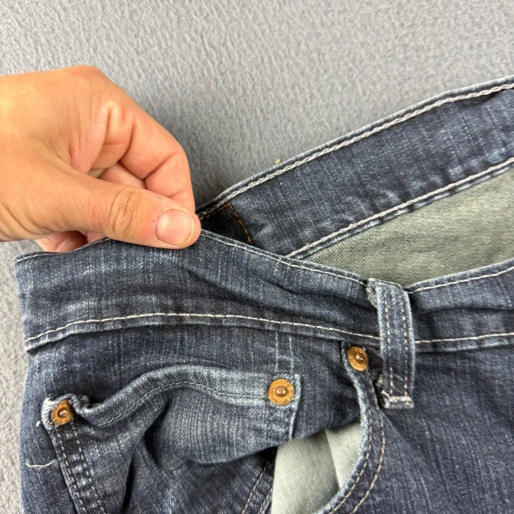 Levi 559 Jeans Men's 36x34 Blue Relaxed Fit Straight Leg Faded Dark Wash Baggy
